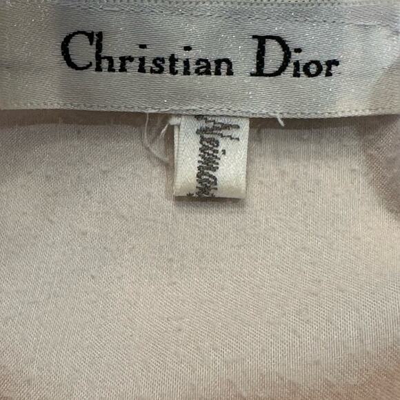 Vintage Christian Dior - NeimanMarcus Pink Flannel Lined Satin Long Gown Medium - Picture 3 of 8